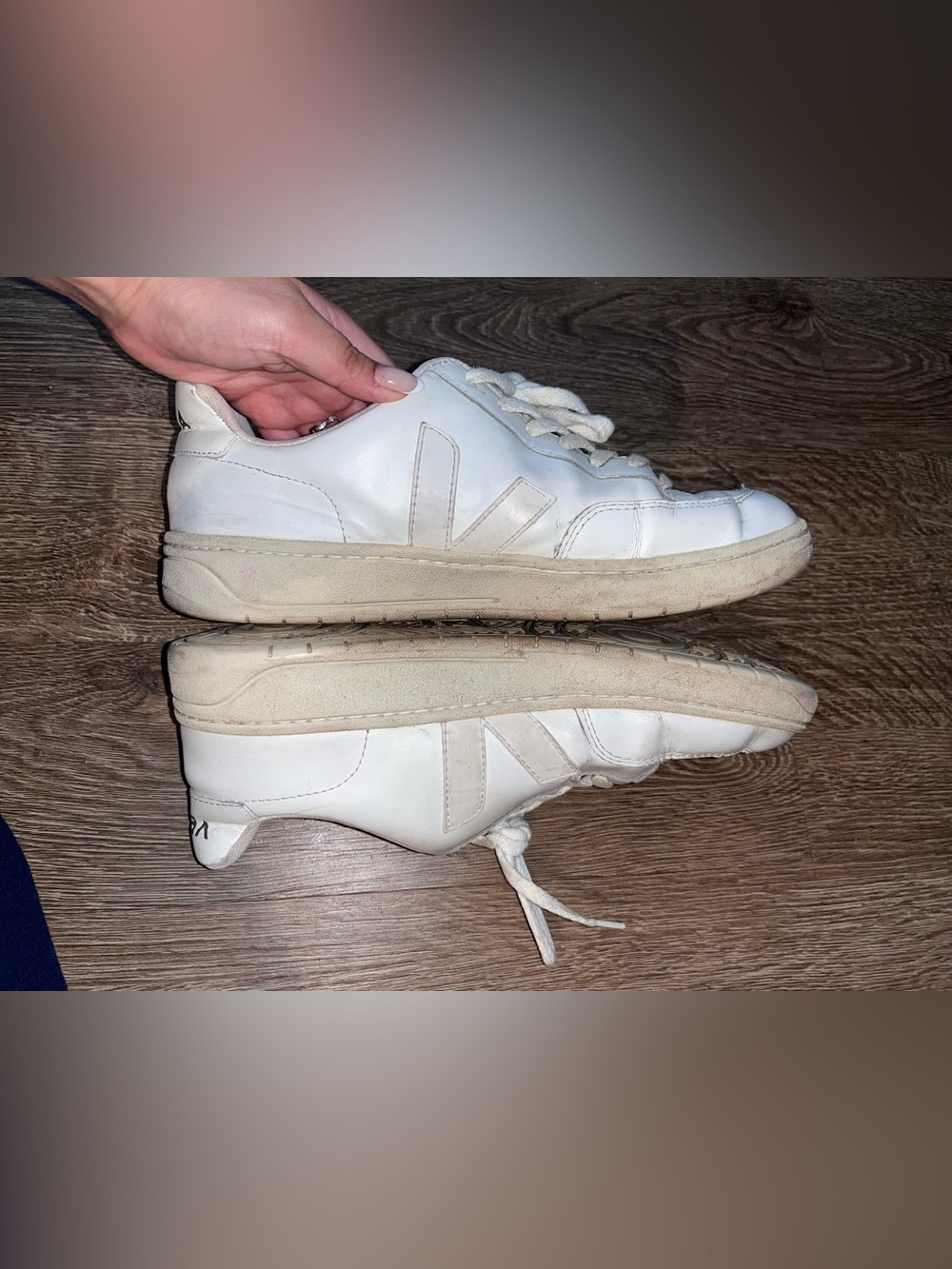 Veja White Leather Sneakers
